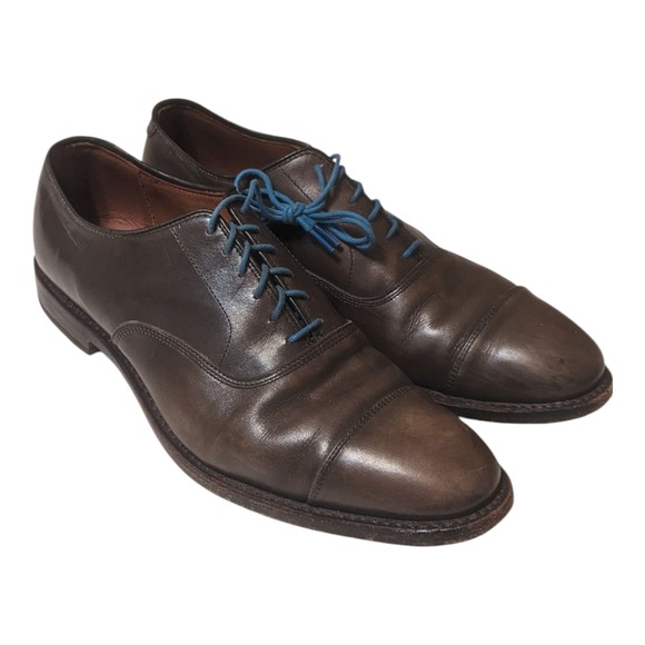 Allen Edmonds Port Washington Park Avenue Olive Cap Toe Oxford Dress Shoes 10.5D - Picture 1 of 10